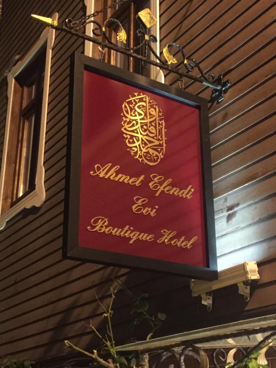 Ahmet Efendi Evi Hotel Istanbul Eksteriør billede